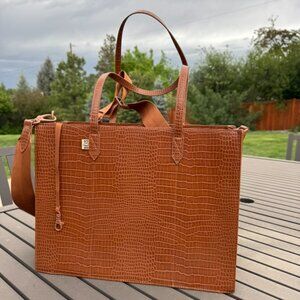 BEIS Work Tote in Maple Croc
